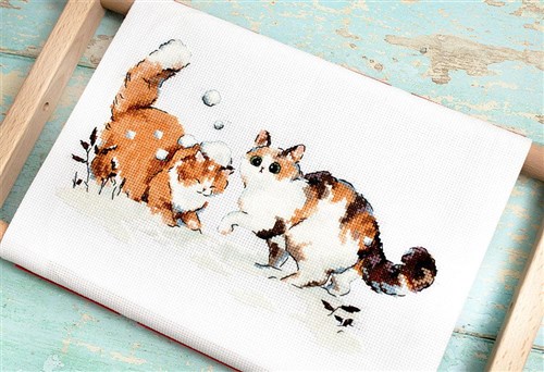 Winter Kitties Counted Cross Stitch Kit