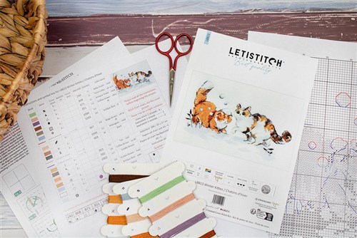 Winter Kitties Counted Cross Stitch Kit