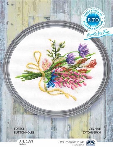 Forest Buttonholes Counted Cross Stitch Kit