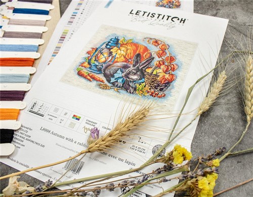 Autumn With A Rabbit Counted Cross Stitch Kit