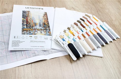 Sunset On 5th Avenue Counted Cross Stitch Kit
