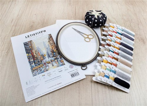 Sunset On 5th Avenue Counted Cross Stitch Kit