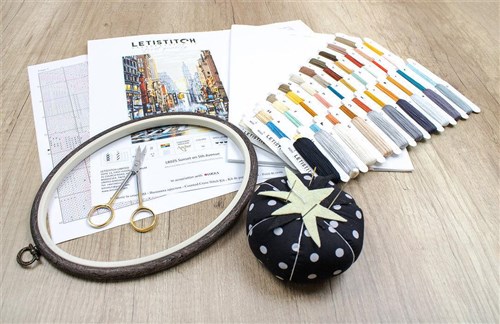 Sunset On 5th Avenue Counted Cross Stitch Kit