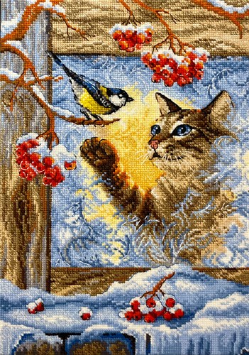 Meeting At The Window Counted Cross Stitch Kit