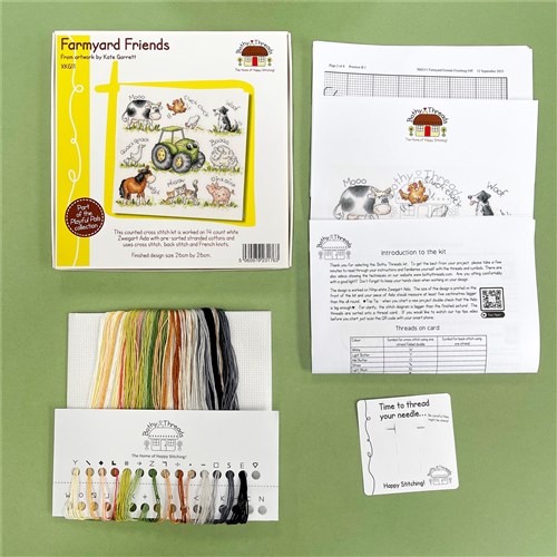 Farmyard Friends Counted Cross Stitch Kit