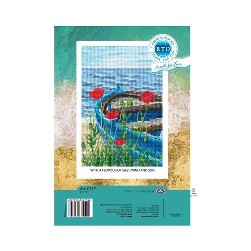 With The Flavour Of Salt Wind And Sun Cross Stitch Kit