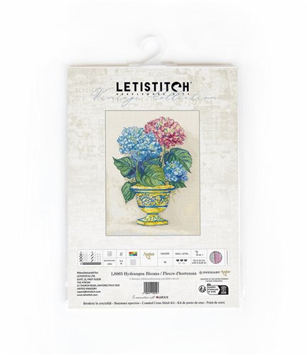 Hydrangea Blooms Counted Cross Stitch Kit