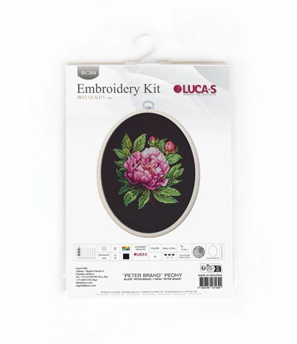 Peter Brand Peony Counted Cross-Stitch Kit