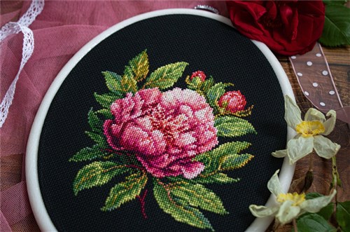 Peter Brand Peony Counted Cross-Stitch Kit