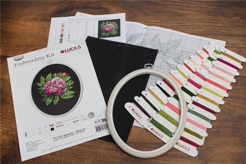 Peter Brand Peony Counted Cross-Stitch Kit