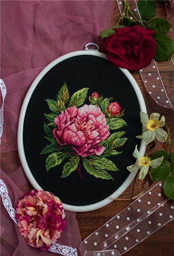 Peter Brand Peony Counted Cross-Stitch Kit