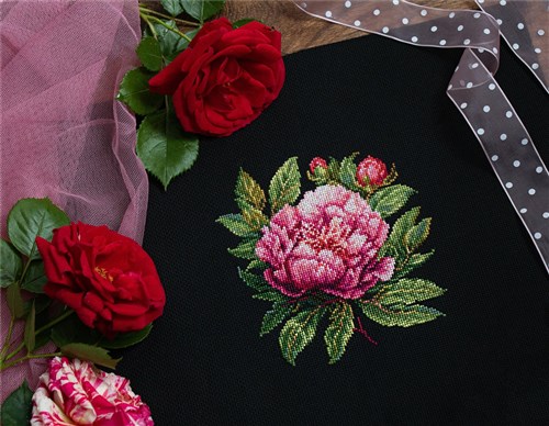 Peter Brand Peony Counted Cross-Stitch Kit