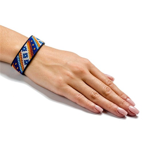 Bracelet Cross Stitch Kit On Artificial Leather