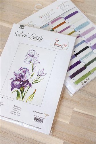 Irises Counted Cross-Stitch Kit