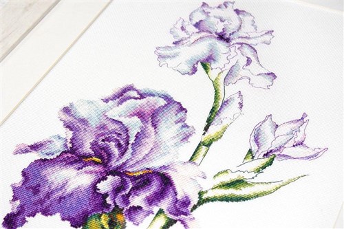Irises Counted Cross-Stitch Kit