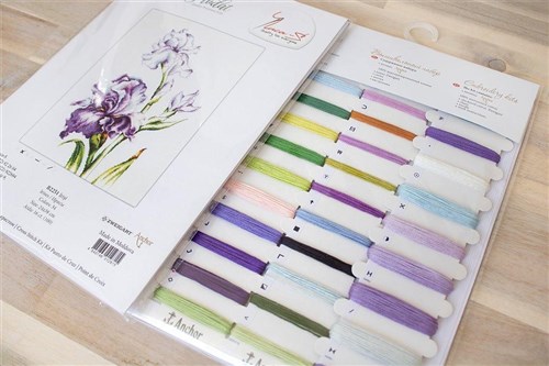 Irises Counted Cross-Stitch Kit