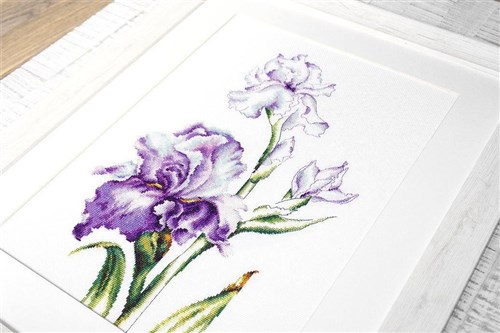 Irises Counted Cross-Stitch Kit