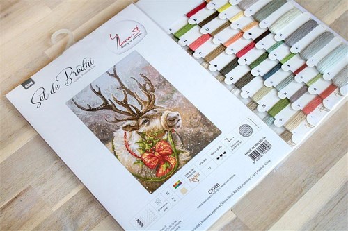 Christmas Deer Cross-Stitch Kit