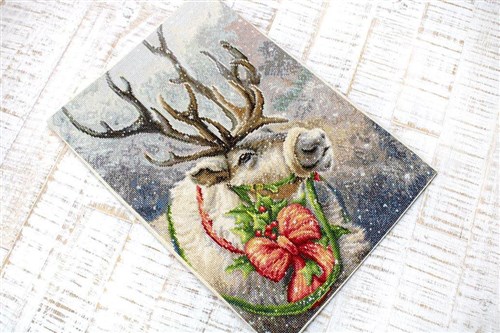 Christmas Deer Cross-Stitch Kit
