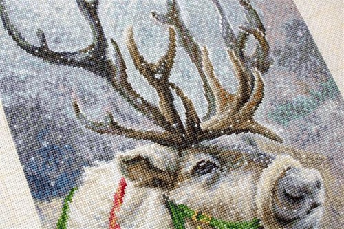 Christmas Deer Cross-Stitch Kit