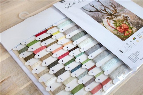 Christmas Deer Cross-Stitch Kit