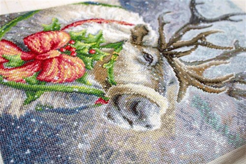 Christmas Deer Cross-Stitch Kit