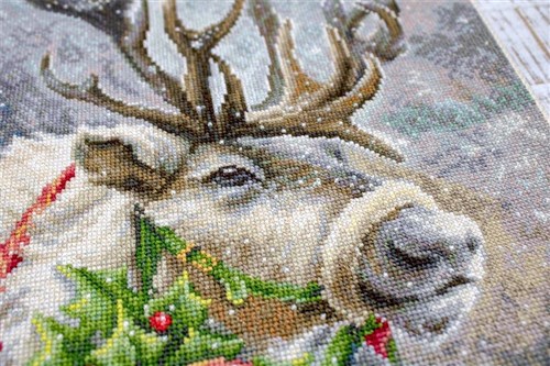 Christmas Deer Cross-Stitch Kit