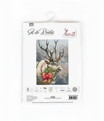 Christmas Deer Cross-Stitch Kit