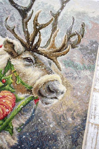Christmas Deer Cross-Stitch Kit