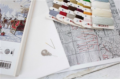 Santa Interior Counted Cross-Stitch Kit