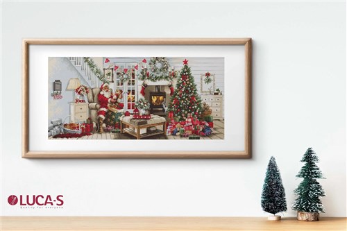 Santa Interior Counted Cross-Stitch Kit