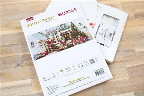 Santa Interior Counted Cross-Stitch Kit