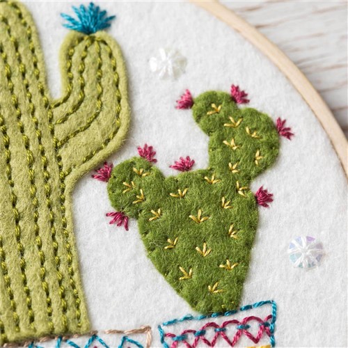 Cactus Applique Felt Kit