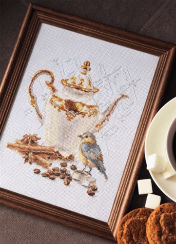Coffee Connoisseur Counted Cross-Stitch Kit