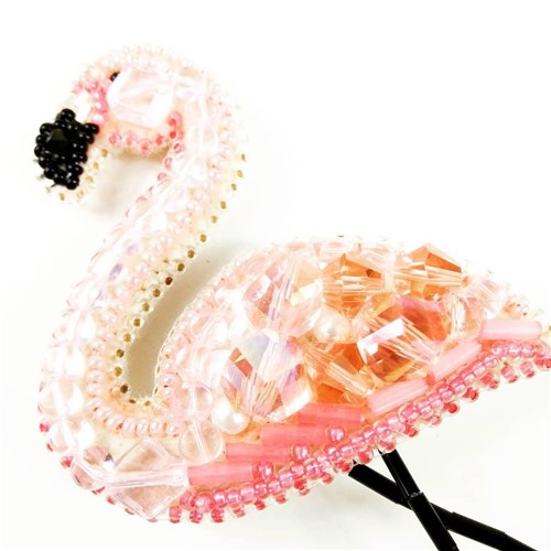 Flamingo Brooch Beadwork Kit