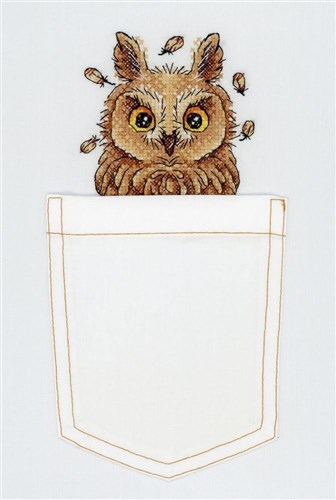 Curious Owl Cross Stitch On Clothes