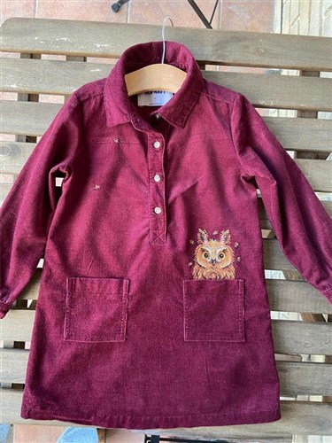 Curious Owl Cross Stitch On Clothes