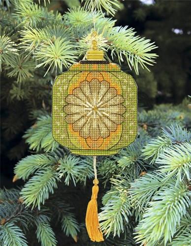 Colorful Lanterns Ornament Plastic Canvas Cross Stitch Kit