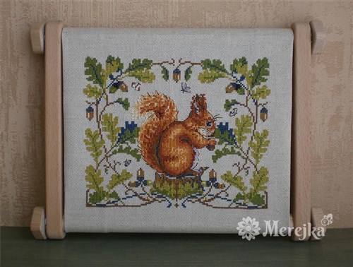 Squirrel Cross-Stitch Kit