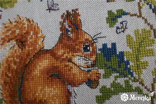 Squirrel Cross-Stitch Kit