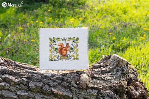 Squirrel Cross-Stitch Kit