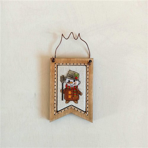 Christmas Charms Cross-Stitch Kit & Frame Set