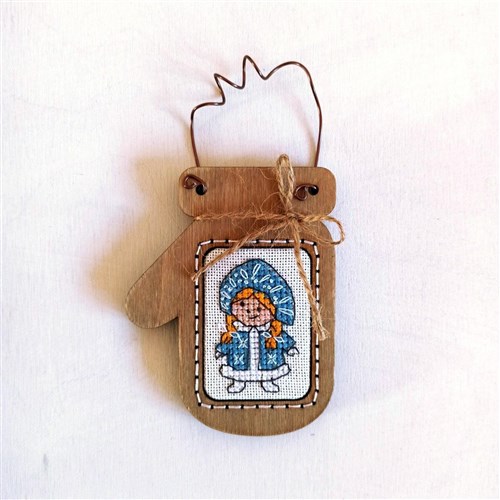 Christmas Charms Cross-Stitch Kit & Frame Set