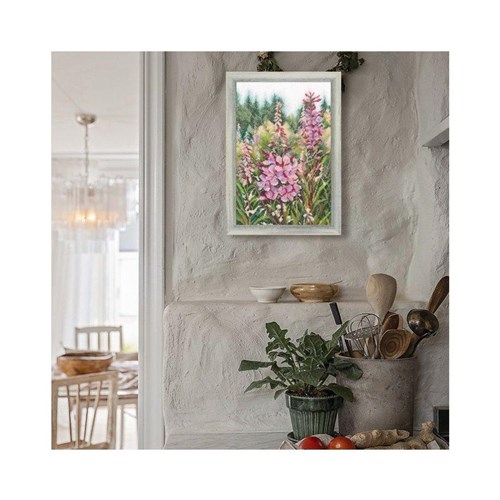 Raspberry Candles Of Willowherbs Cross Stitch Kit
