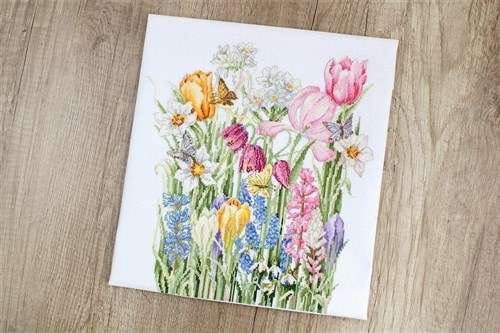 March Bouquet Cross-Stitch Kit