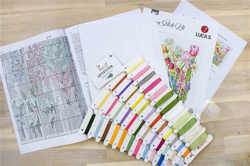 March Bouquet Cross-Stitch Kit