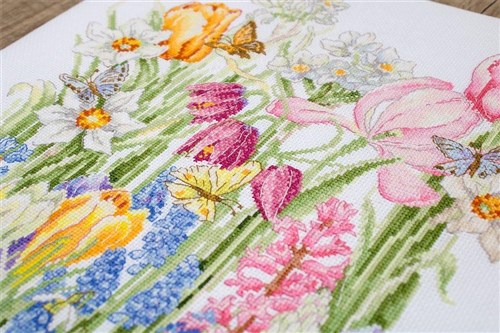 March Bouquet Cross-Stitch Kit