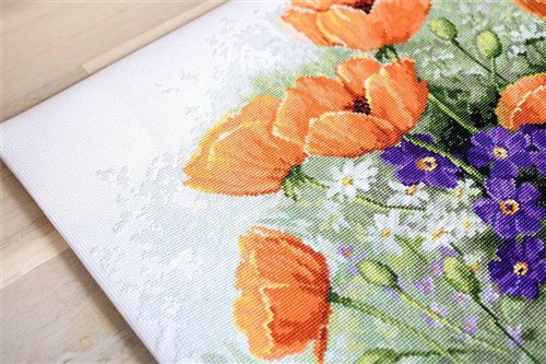Poppies Counted Cross-Stitch Kit