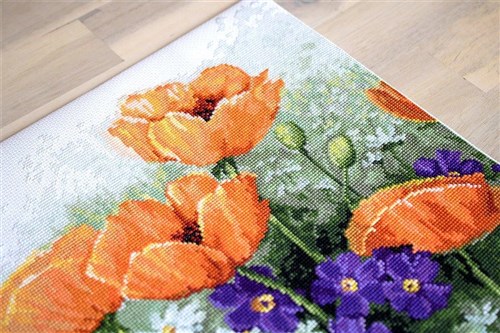Poppies Counted Cross-Stitch Kit
