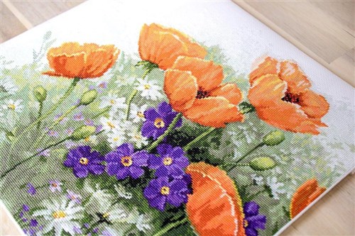 Poppies Counted Cross-Stitch Kit